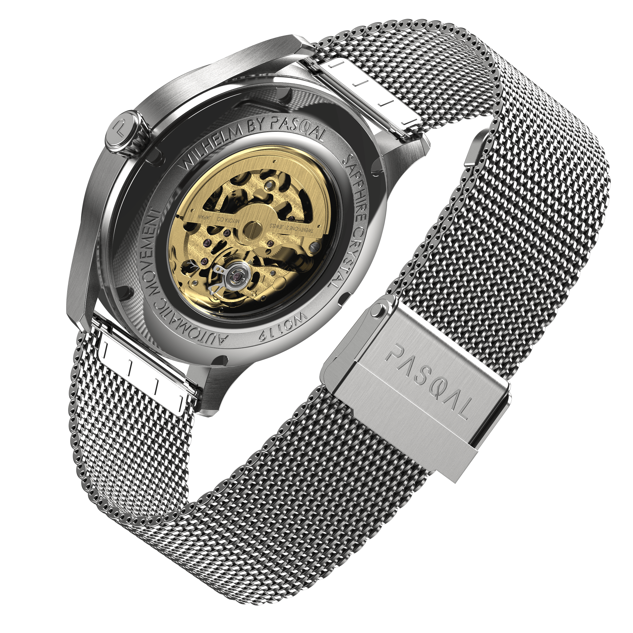 Wilhelm 42 Grey/Purple - Pasqal Watches