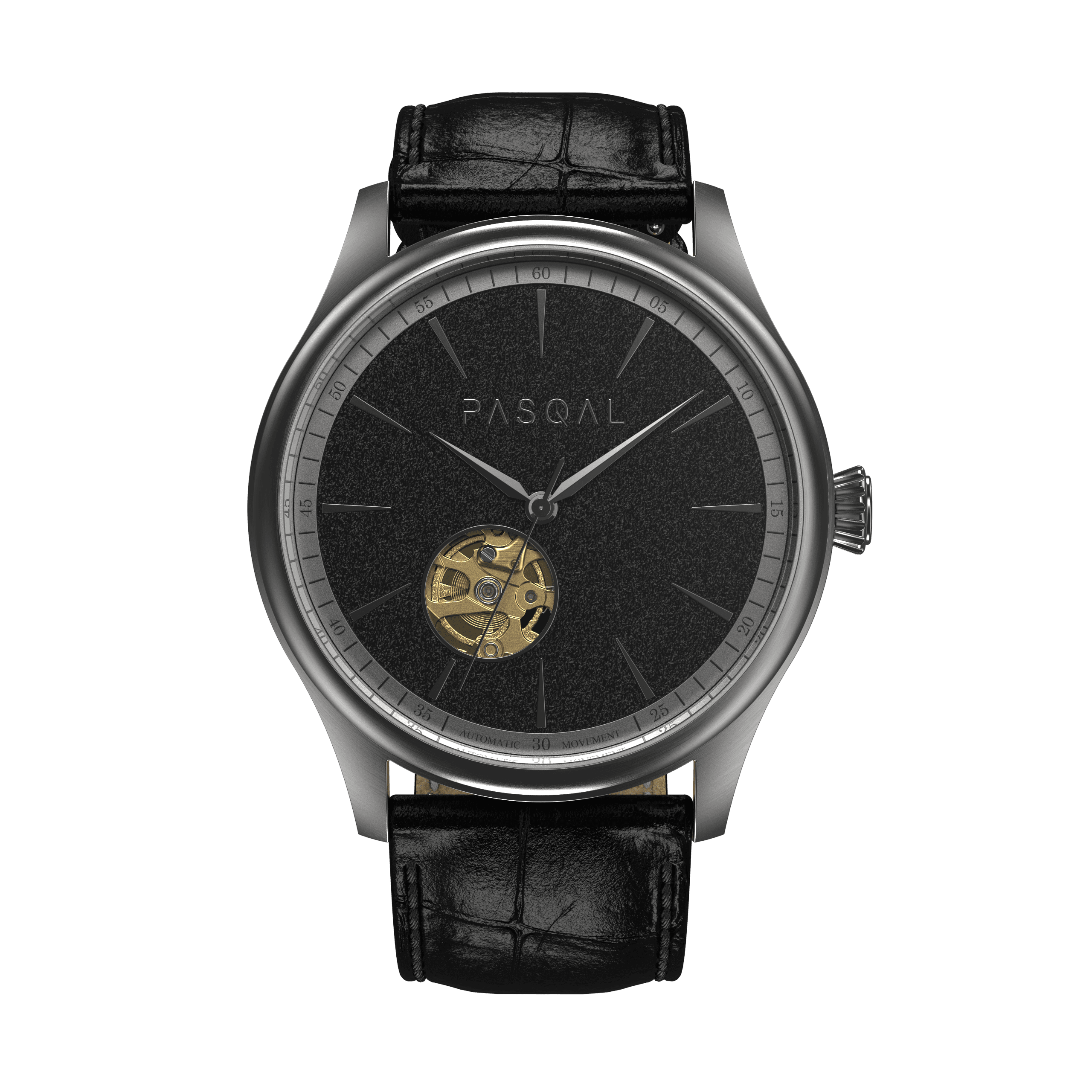 Wilhelm 42 Grey/Black - Pasqal Watches